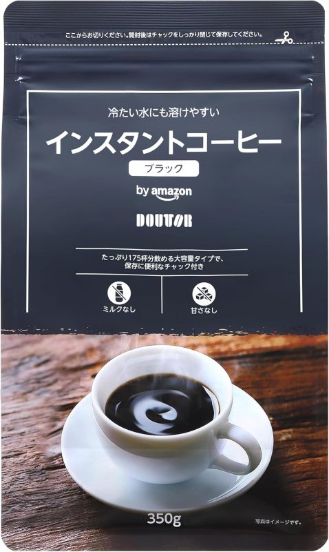by Amazon インスタントコーヒー ブラック ドトール