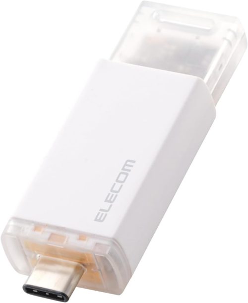 エレコム(ELECOM) USB Type-C(TM)コネクター対応外付けポータブルSSD ESD-ESK0500GWH