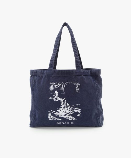アニエスベー(agnes b) SUNRISE コットン ラージ トートバッグ