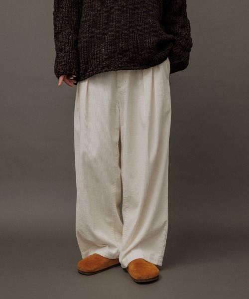 アダムエロぺ(ADAM ET ROPE') 2タック ワイドルーズ ドカンパンツ