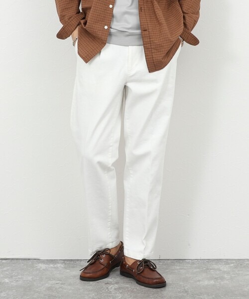 ノーリーズ(NOLLEY'S) デニムストレッチ ワイドジャスト丈PT