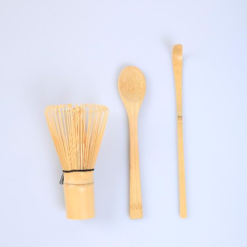 Yoseka 茶筅 百本立・茶杓・茶さじ 3セット