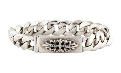 クロムハーツ(CHROME HEARTS) クラシックリンク フローラルクロス ブレスレット