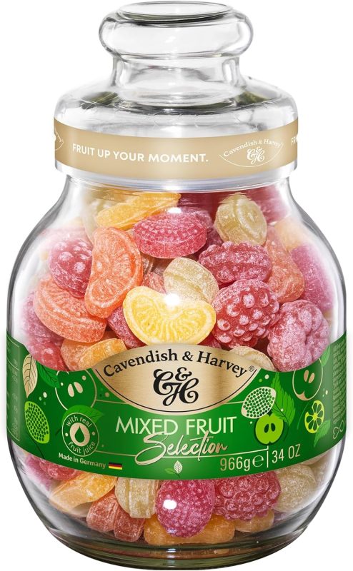 カベンディッシュ&ハーベイ(Cavendish&Harvey) ミックスフルーツキャンディージャー