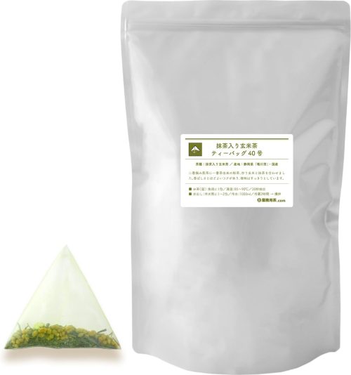 業務用茶.com 抹茶入り玄米茶ティーバッグ40号 500g ABA040-500
