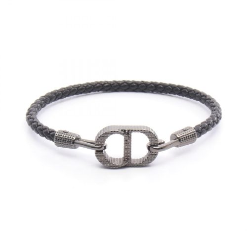 ディオール(Dior) CD Icon ブレイドレザー ブレスレット