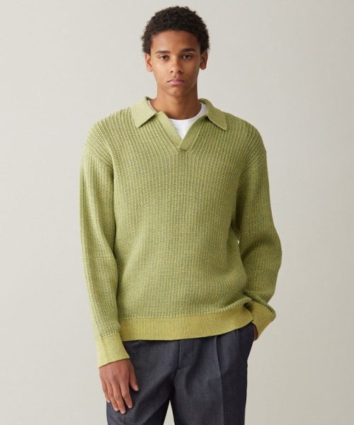 アンフィーロ メンズ(UNFILO MENS) メッシュ ニットポロ