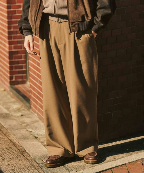 フォーワンセブン エディフィス(417 EDIFICE) TRツイル ワイドイージーパンツ