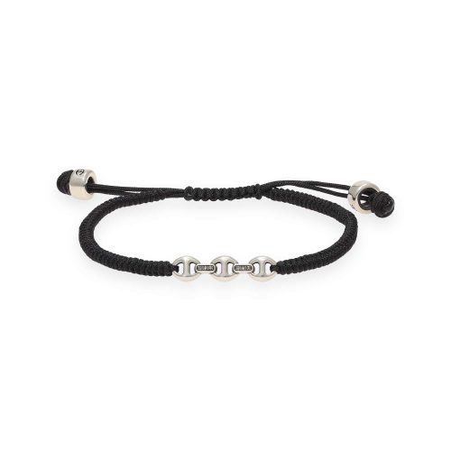 ホーセンブース(HOORSENBUHS) STERLING SILVER TRI-LINK BRACELET WITH DIAMONDS