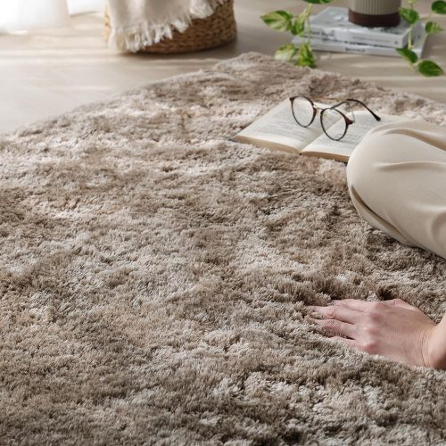 ラシク(RASIK) 洗えるふんわり濃密シャギーラグ Suufa 2647974