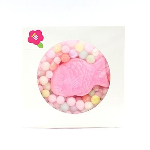 遊々椿 白わくおいりと鯛