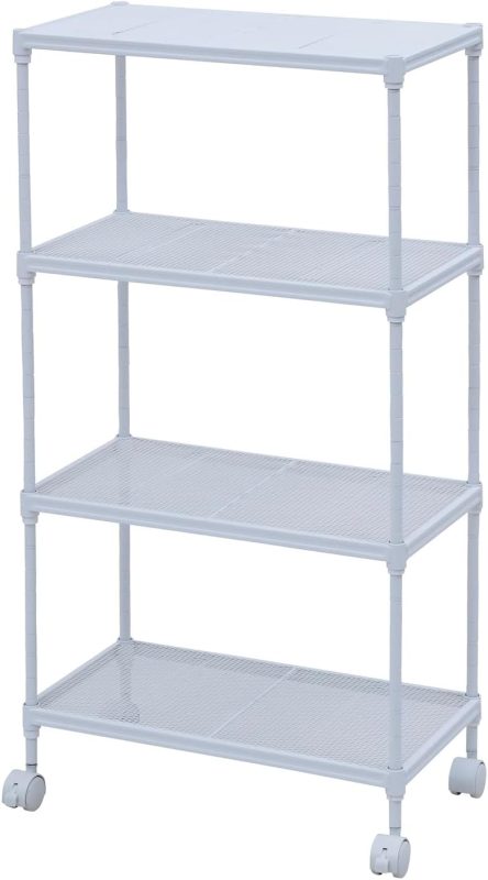 山善(YAMAZEN) キャスター付きスチールラック LMR-90454CJ