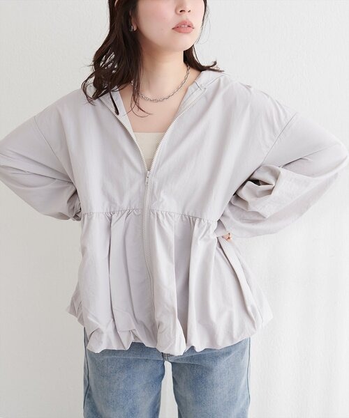 ナチュラルクチュール(natural couture) ナイロンワッシャーバルーンペプラムマンパ