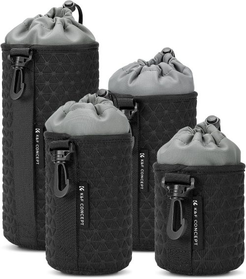 K&F Concept カメラレンズポーチケース 4個パック KF13.204