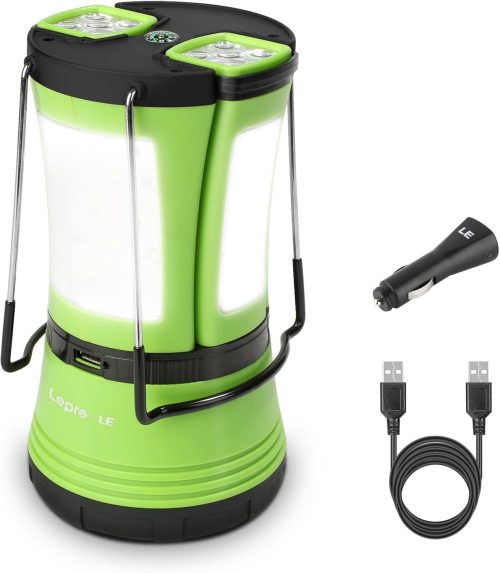 Lepro USB充電式と電池式併用LEDランタン 3300012-DW