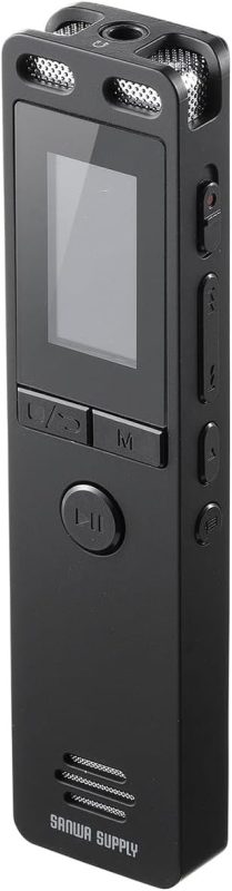 サンワサプライ(SANWA SUPPLY) ボイスレコーダー 400-SCNICR4BK