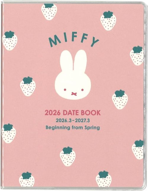 スクエア マンスリー手帳 ミッフィー 2026年3月始まり A6 02SD-MP