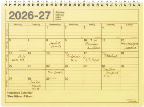 マークス(MARK'S) ノートブックカレンダー・M