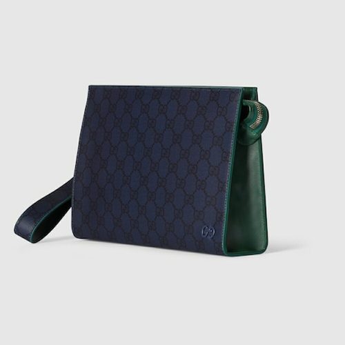 グッチ(GUCCI) スモール ポーチ グリーン トリム