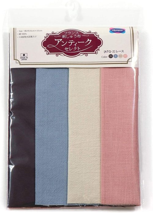オリムパス製絲(Olympus Thread) フランス刺しゅう布 アンティークセレクト ATQ-2