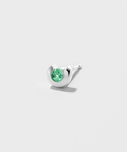 ヨンドシーオムプラス(4℃ HOMME+) 誕生石 シルバー ピアス