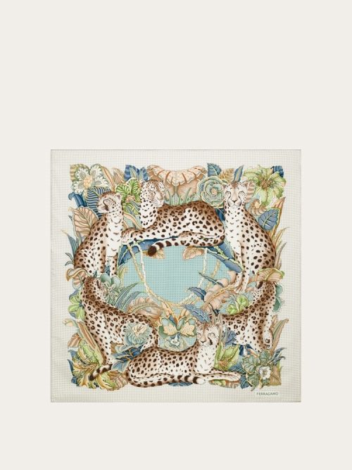 フェラガモ(FERRAGAMO) シルクスカーフ 310228 789460