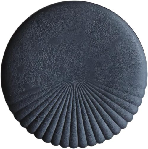 吉右ェ門製陶所 有田焼 泡化粧ハーフ菊割プレート