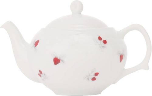 アフタヌーンティー リビング(AfternoonTea LIVING) ストロベリー茶漉し付きティーポット パラレル ホワイト GU53
