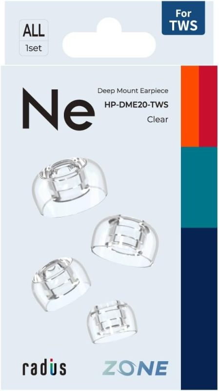 ラディウス(radius) ディープマウントイヤーピースZONE HP-DME2-TWS