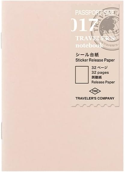 デザインフィル(DESIGNPHIL) トラベラーズノート パスポートサイズ リフィル シール台紙 14470006