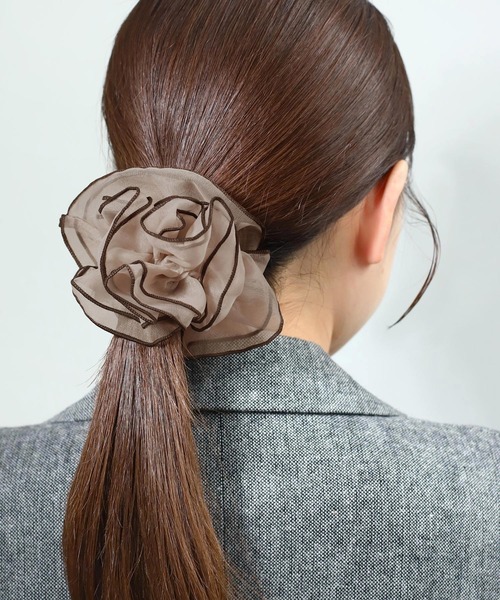 アネモネ(ANEMONE) オーガンジー×パイピングシュシュ