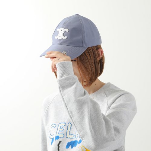 セリーヌ(CELINE) トリオンフ ベースボールキャップ コットンギャバジン