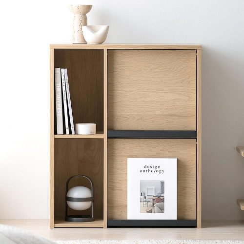 アイリスオーヤマ(IRIS OHYAMA) フラップ扉付きキャビネット HIROBIROシリーズ HFRC-600