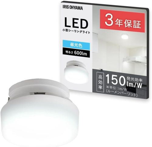 アイリスオーヤマ(IRIS OHYAMA) 小型シーリング 600lm 昼光色 人感無し SCL6D-H