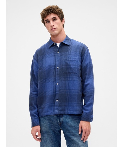 ギャップ(GAP) リラックスフィット フランネルシャツ