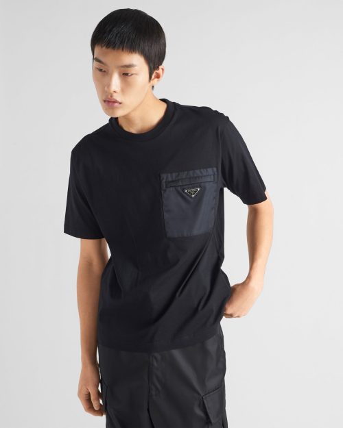 プラダ(PRADA) Re-Nylon xジャージー Tシャツ