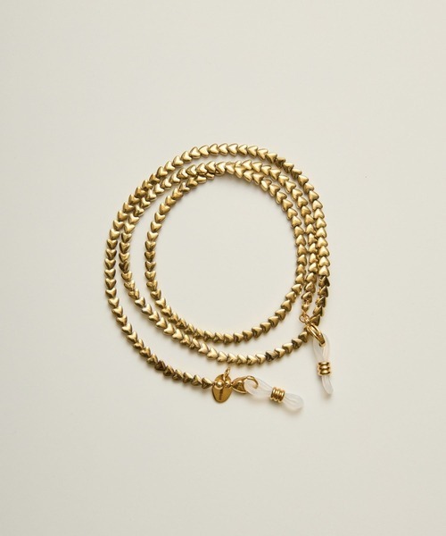 ハシバミ(HASHIBAMI) ハート型4mm グラスチェーン