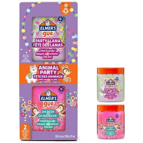 エルマーズ(ELMER'S) エルマーズ アニマルパーティー グー スライム 2個セット プリメイドスライム 2162070