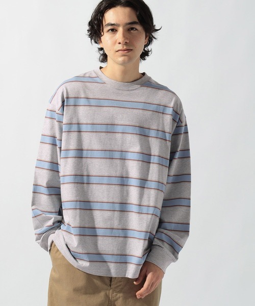 ニコアンド(niko and...) USAコットンボーダーロンT