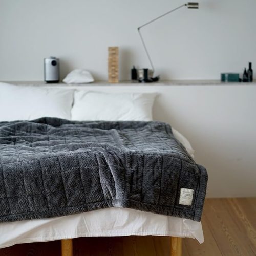 クーカン(cucan) MILK HOME 撥水・防ダニ加工の洗えるブランケット ふわふわヘリンボン 140×190cm