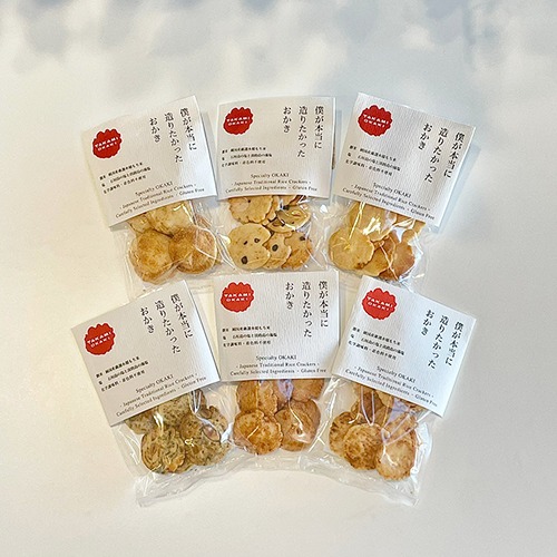 タカミオカキ グルテンフリーの無添加プレミアムクラフトおかき 6種ギフト