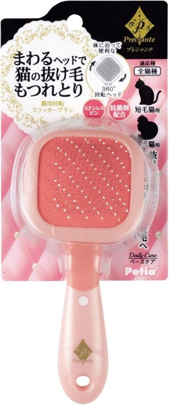 ペティオ(Petio) プレシャンテ 猫用回転スリッカーブラシ
