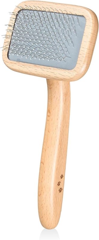 猫壱 スリッカーブラシ 天然木