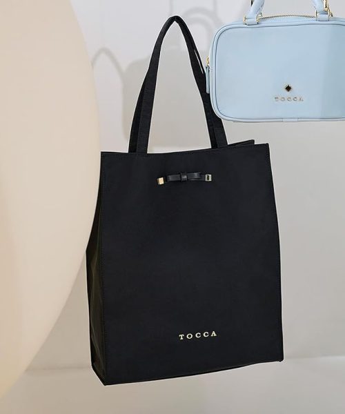 トッカ(TOCCA) A4サイズ対応・一部カラー撥水 TINY RIBBON SUBBAG サブバッグ