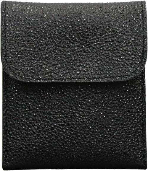 工房壱 名入れ 黒桟革 藍染め 携帯灰皿