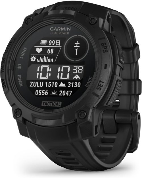 ガーミン(GARMIN) Instinct 3 Dual Power Tactical Edition 45mm 010-02934-80