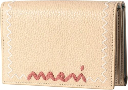 マルニ(MARNI) レザー製三つ折りウォレット マルニシンボルロゴ入り