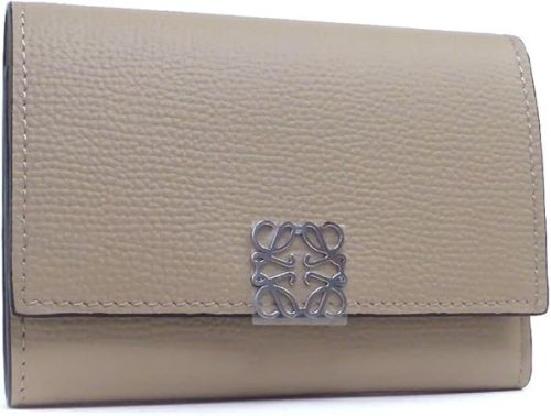 ロエベ(LOEWE) アナグラム バーティカル ウォレット スモール ペブルグレインカーフ