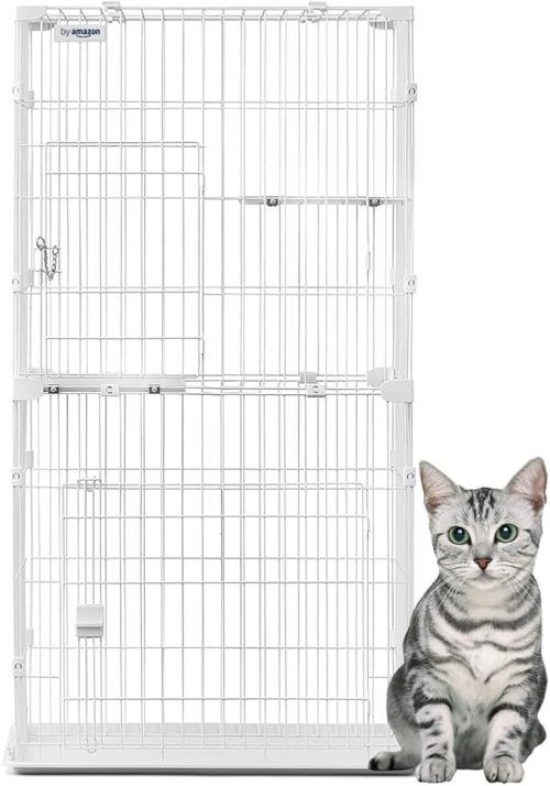 by Amazon スリム キャットケージ 2段 PWCR-963V
