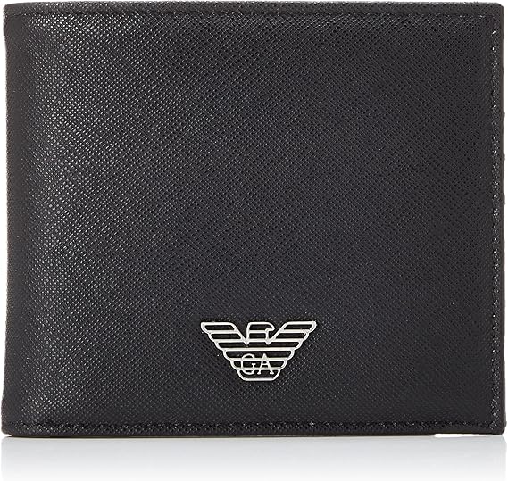 エンポリオ・アルマーニ(EMPORIO ARMANI) ASV ウォレット 再生サフィアーノレザー製 イーグルプレート付